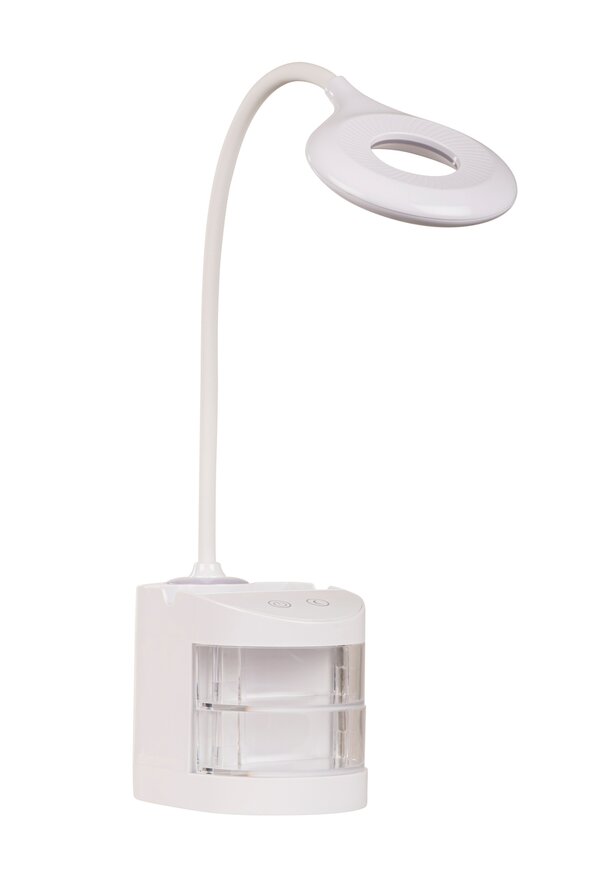 Bild 1 von LED-Schreibtischleuchte mit Handyhalterung - weiß - versch. Farben