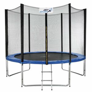 ArtSport Outdoor Trampolin Jampino Ø 305 cm mit Sicherheitsnetz, Leiter & Randabdeckung