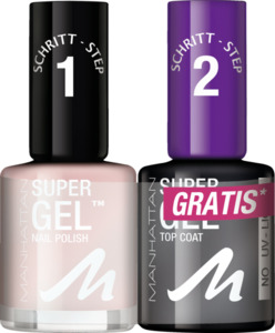 Manhattan Super Gel Nagellack 225 Sweet Side + Top Coat