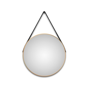 DSK LED-Spiegel 'Silver Barbier' gold Ø 80 cm