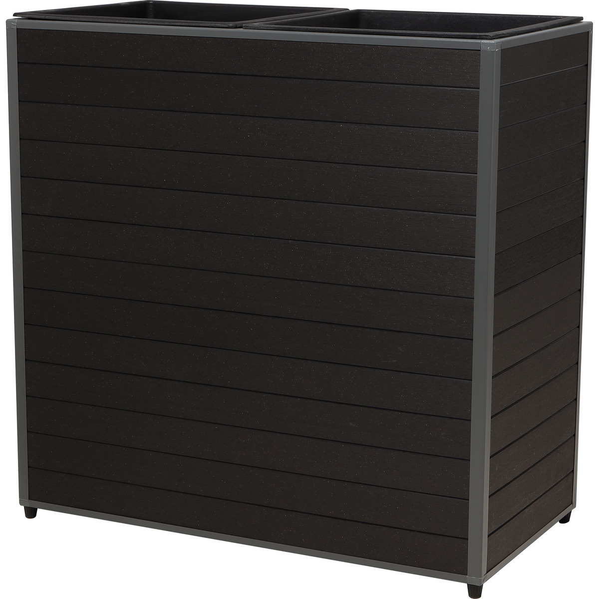 Bild 1 von Pflanzkasten 'Monaco' anthrazit 66 x 33 x 65 cm