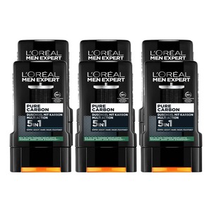 L'Oréal Men Expert Duschgel Pure Carbon 5in1 250 ml, 6er Pack