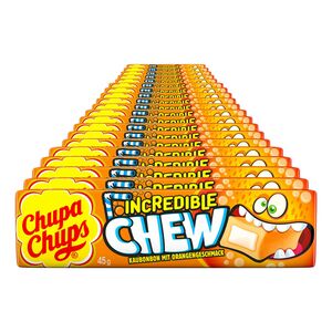 Chupa Chups Incredible Chew Orange 45 g, 20er Pack