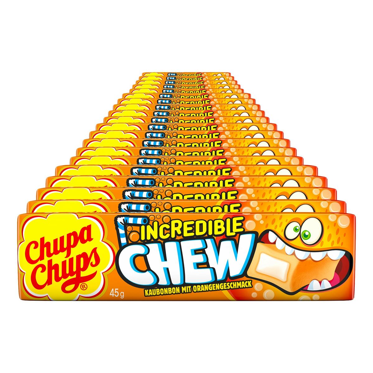 Bild 1 von Chupa Chups Incredible Chew Orange 45 g, 20er Pack