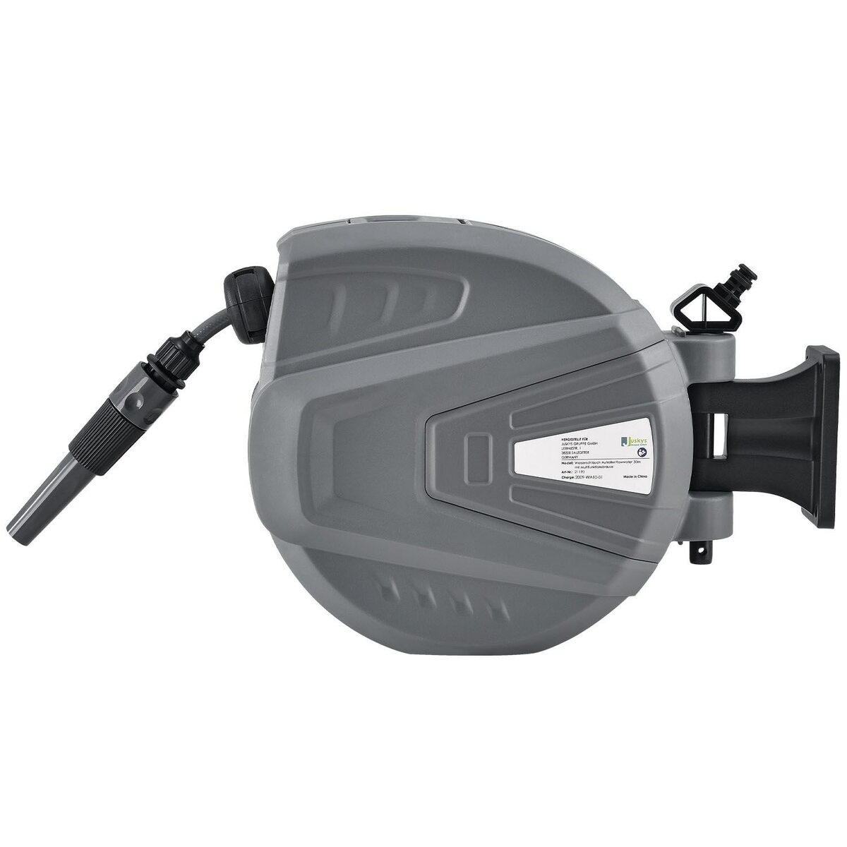 Bild 1 von Schlauchtrommel Flowwater 30 m – Schlauchbox mit flexibler Wandhalterung & Aufrollautomatik | Juskys