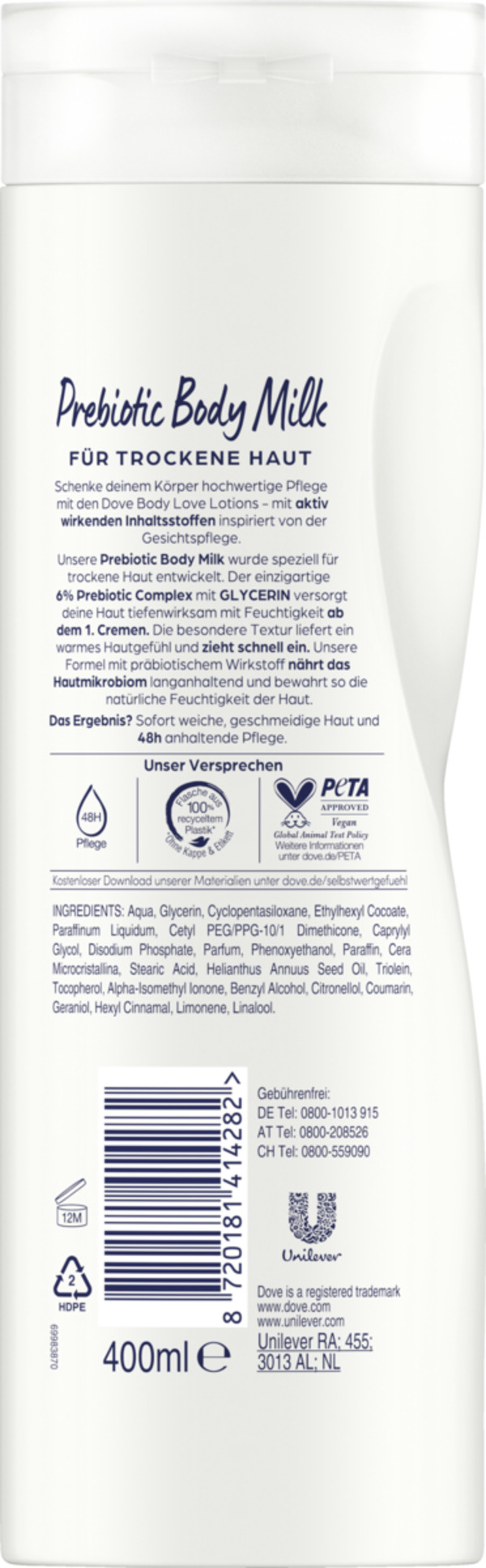 Bild 2 von Dove Body Love Prebiotic Body Milk