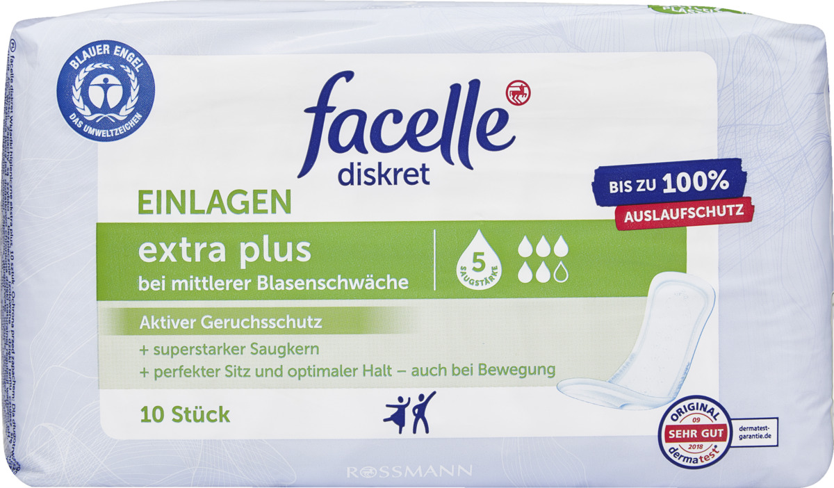 Bild 1 von facelle diskret Hygiene-Einlagen extra plus