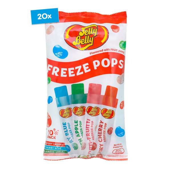 Bild 1 von Jelly Belly Wassereis Freeze Pops Bag 10x50 ml, 20er Pack