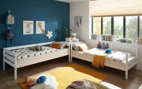 Bild 3 von Etagenbett Moritz, Kiefer weiß Wachs, Liegeflächen je 90 x 200 cm