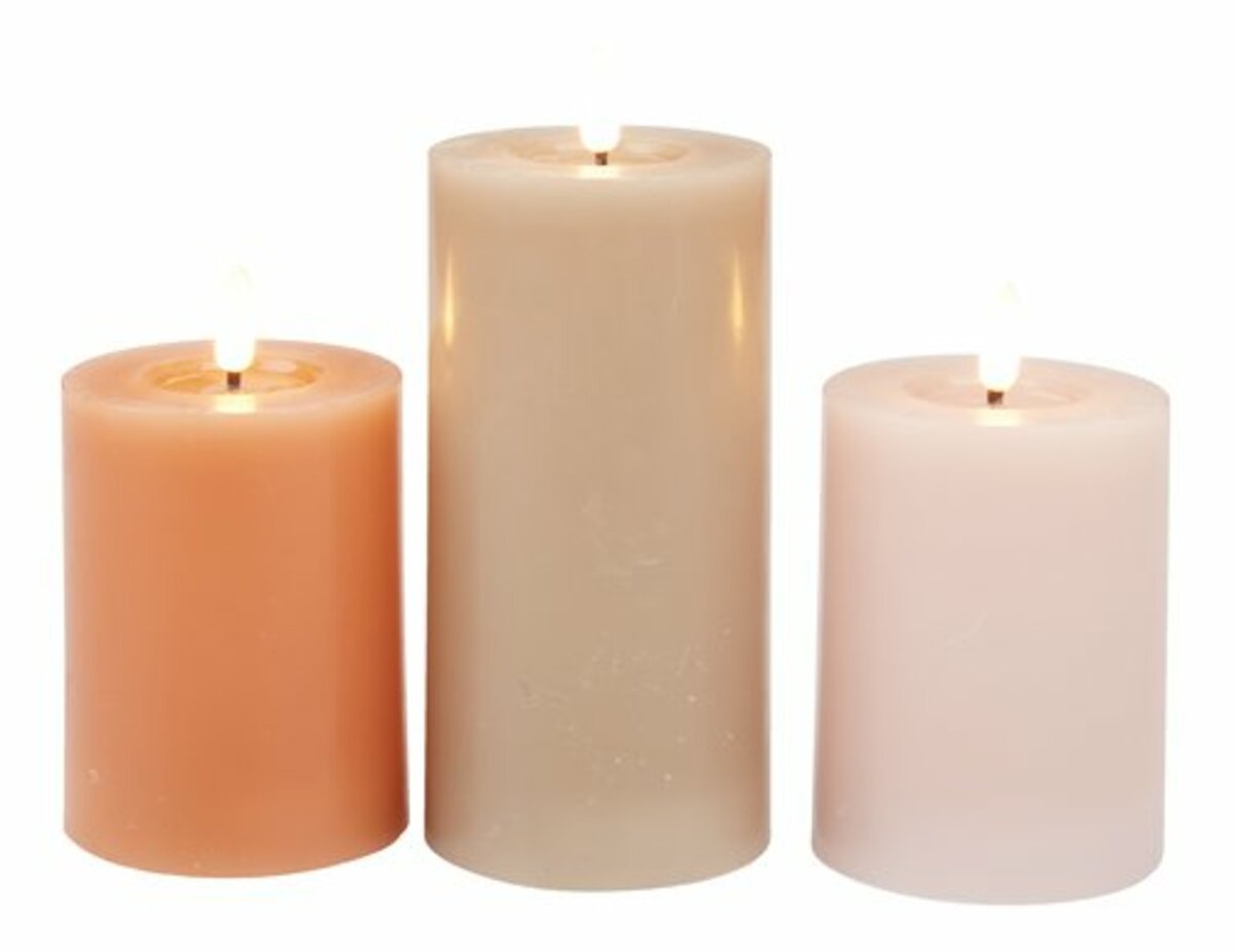Bild 1 von LED-Kerze TERKEL H13/15/18cm 3Stk/Set