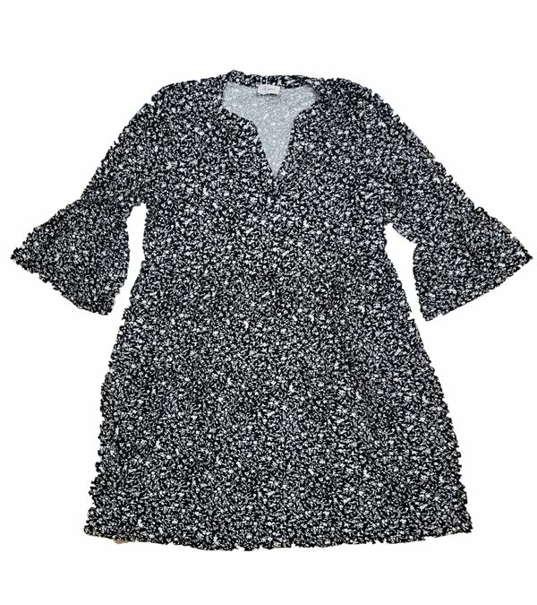 Bild 1 von BOYSEN´S Damen Jerseykleid Stufen-Kleid mit Blumenprint 48420054 Schwarz