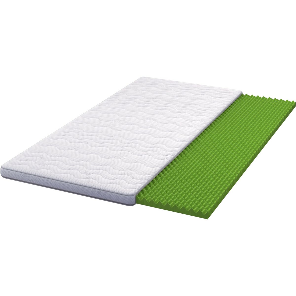 Bild 1 von Kaltschaum Topper 9cm Matratzenauflage Matratzentopper Silver Weiß
