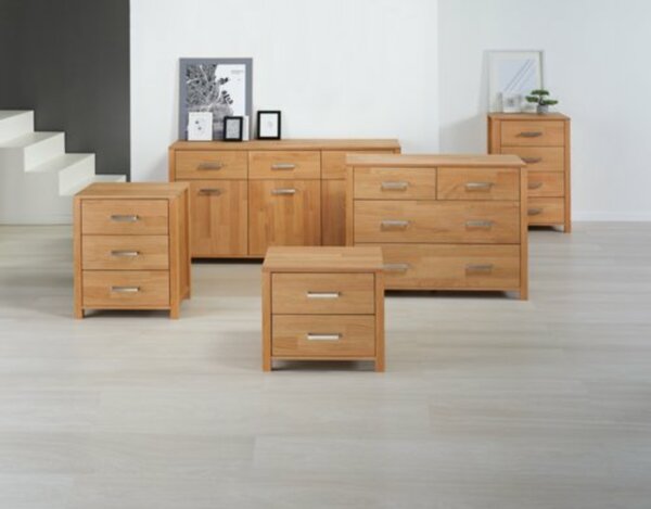 Bild 2 von Kommode HUGGET 4 Schubladen breit Eiche