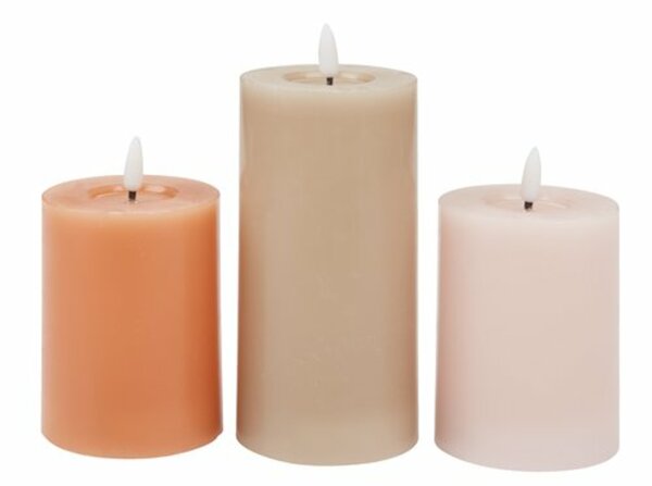 Bild 2 von LED-Kerze TERKEL H13/15/18cm 3Stk/Set