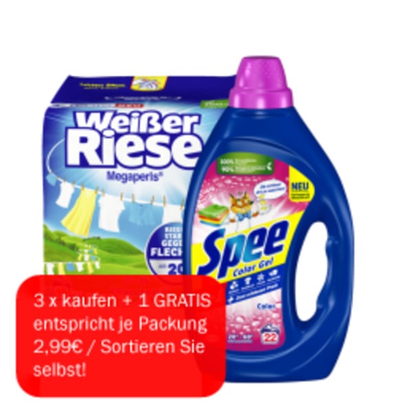 Bild 1 von Spee oder Weißer Riese Waschmittel