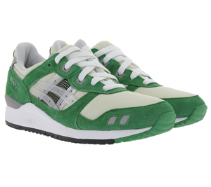 asics x Awake NY Gel-Lyte III OG Sneaker Sport-Schuhe für Sie und Ihn 1201A568-100 Weiß/Grün