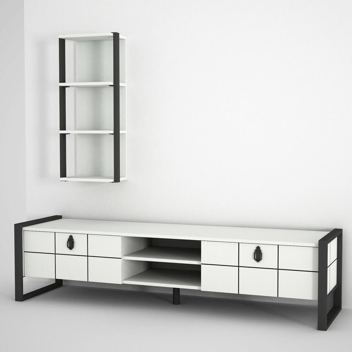 Bild 1 von Wohnwand Lost Metall Weiß