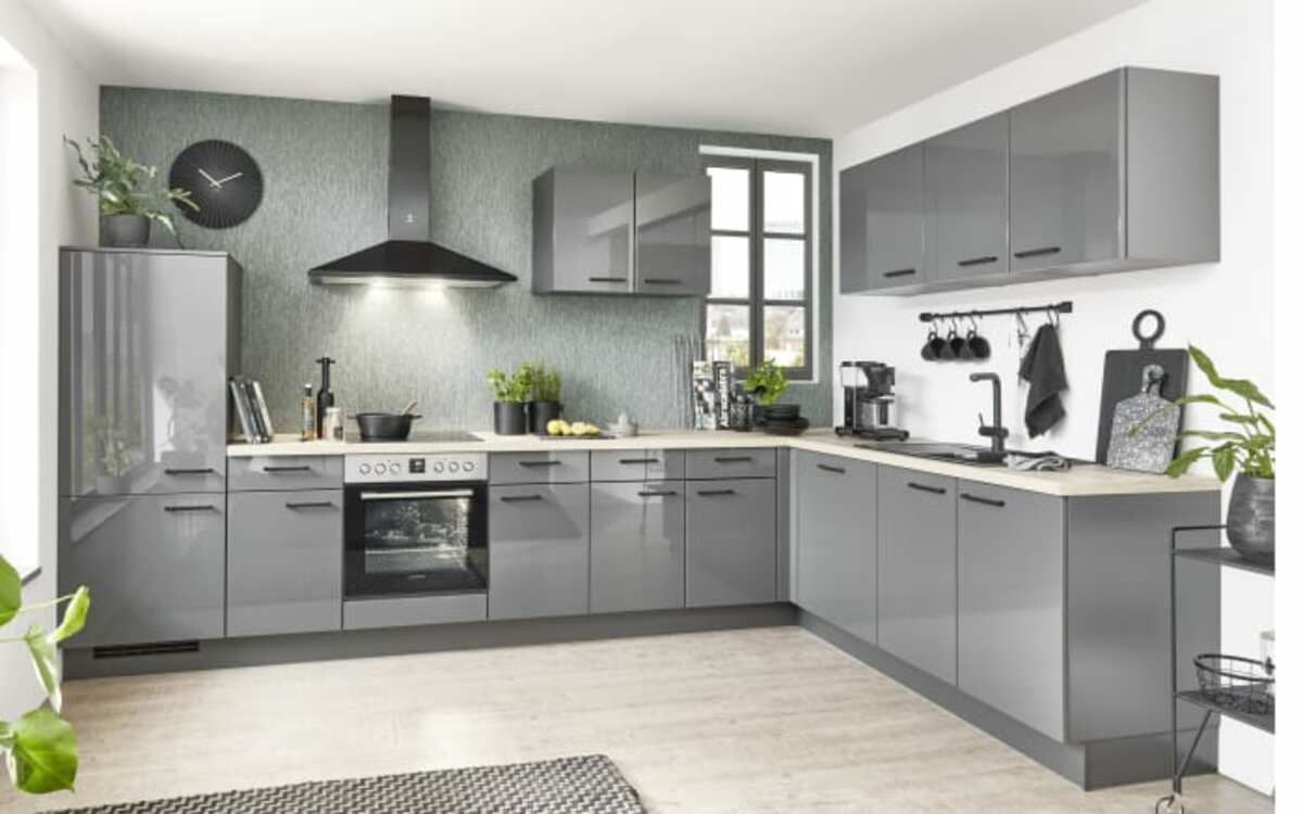 Bild 1 von Nobilia - Einbauküche Flash, schiefer, inkl. Elektrogeräte