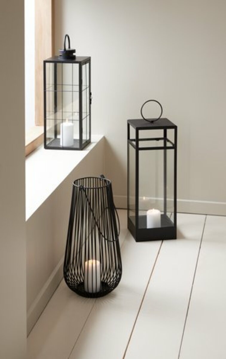 Bild 2 von Laterne MELIAS Ø23xH46cm schwarz