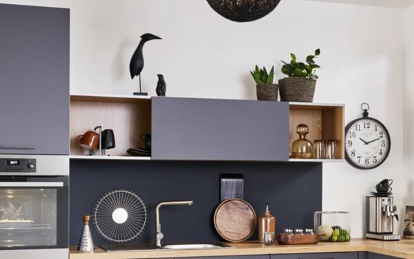 Bild 2 von Impressa - Einbauküche Meteor, schwarz, inkl. Privileg Elektrogeräte