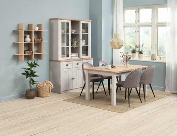 Bild 4 von Aufsatz MARKSKEL 2 Türen grau/eichefarben