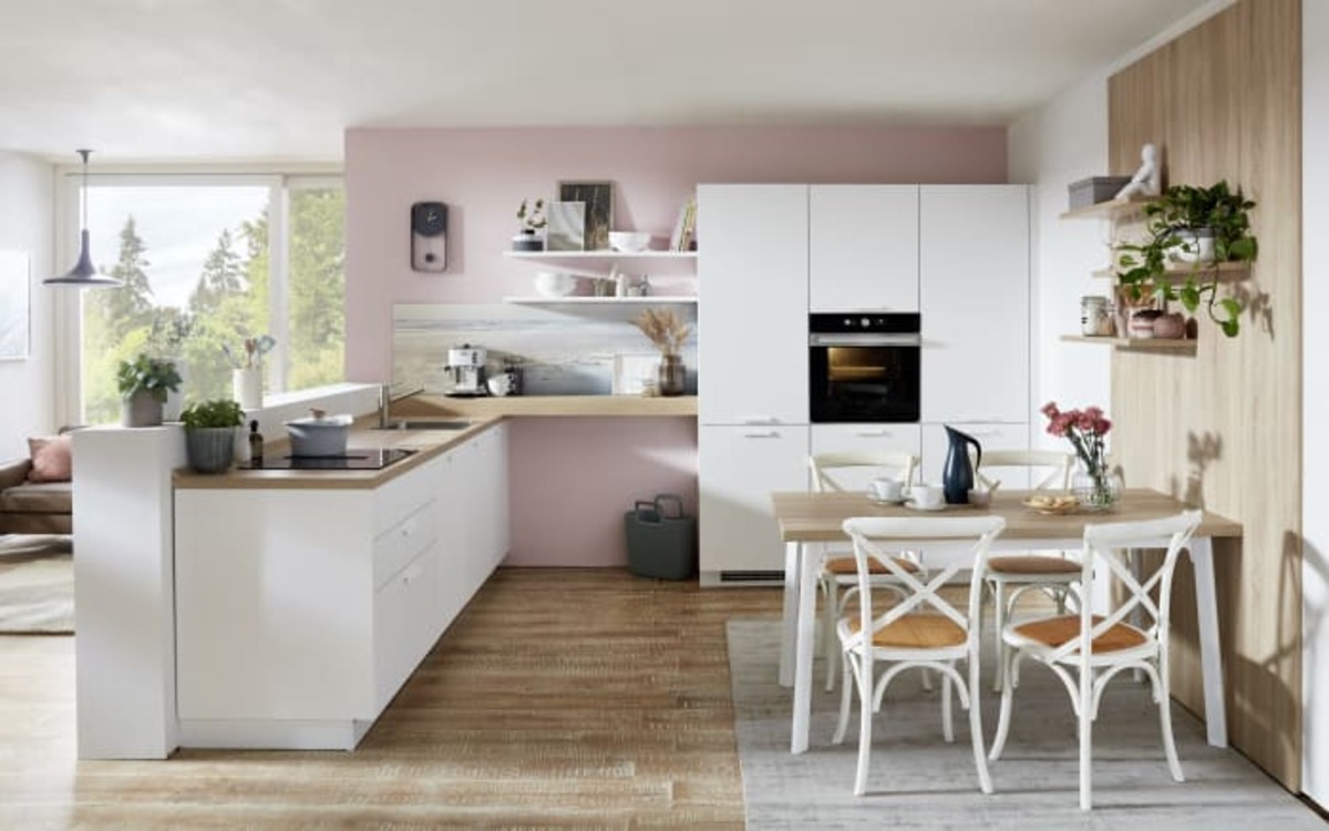 Bild 1 von Nobilia - Einbauküche Touch, alpinweiß, inkl. Elektrogeräte