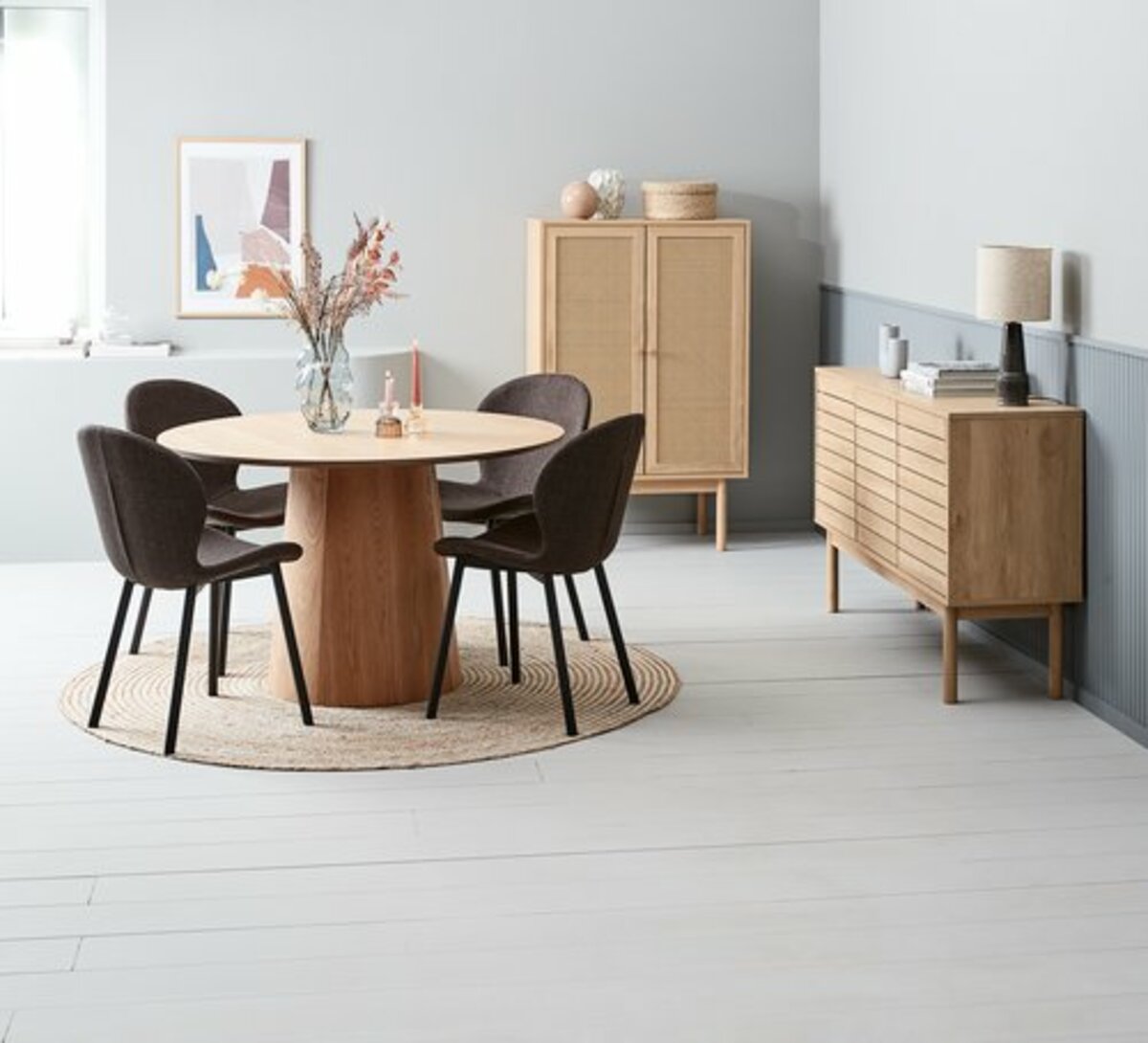 Bild 2 von Schrank HALMSTAD 2 Türen Polyrattan/eichefarben