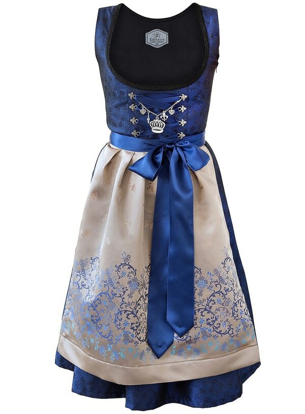 Bild 1 von Midi Dirndl 2-teilig Royalblau