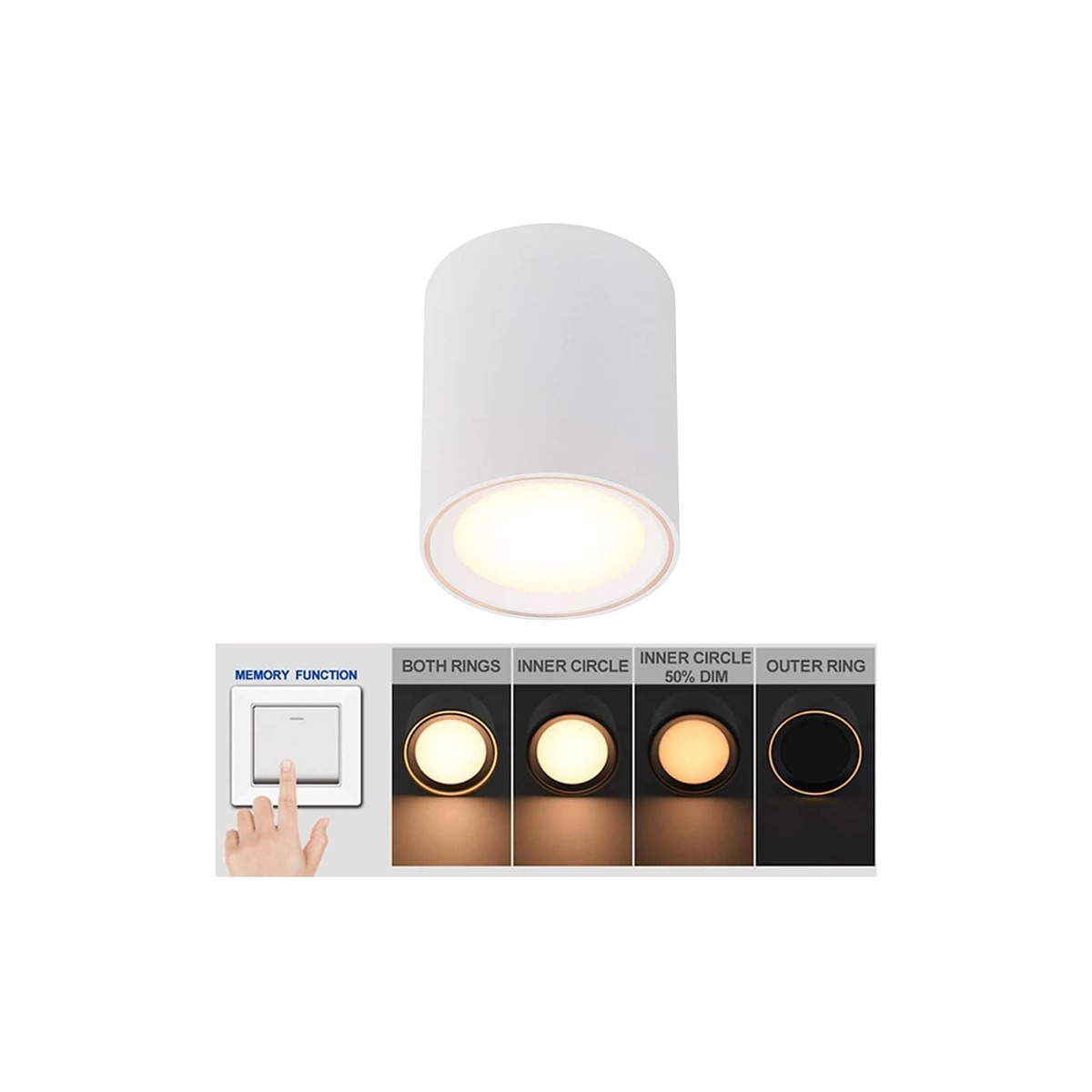 Bild 1 von LED Aufbauleuchte Moodmaker M Dimmbar Weiß