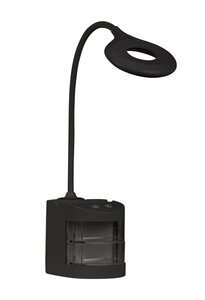LED-Schreibtischleuchte mit Handyhalterung - schwarz - versch. Farben