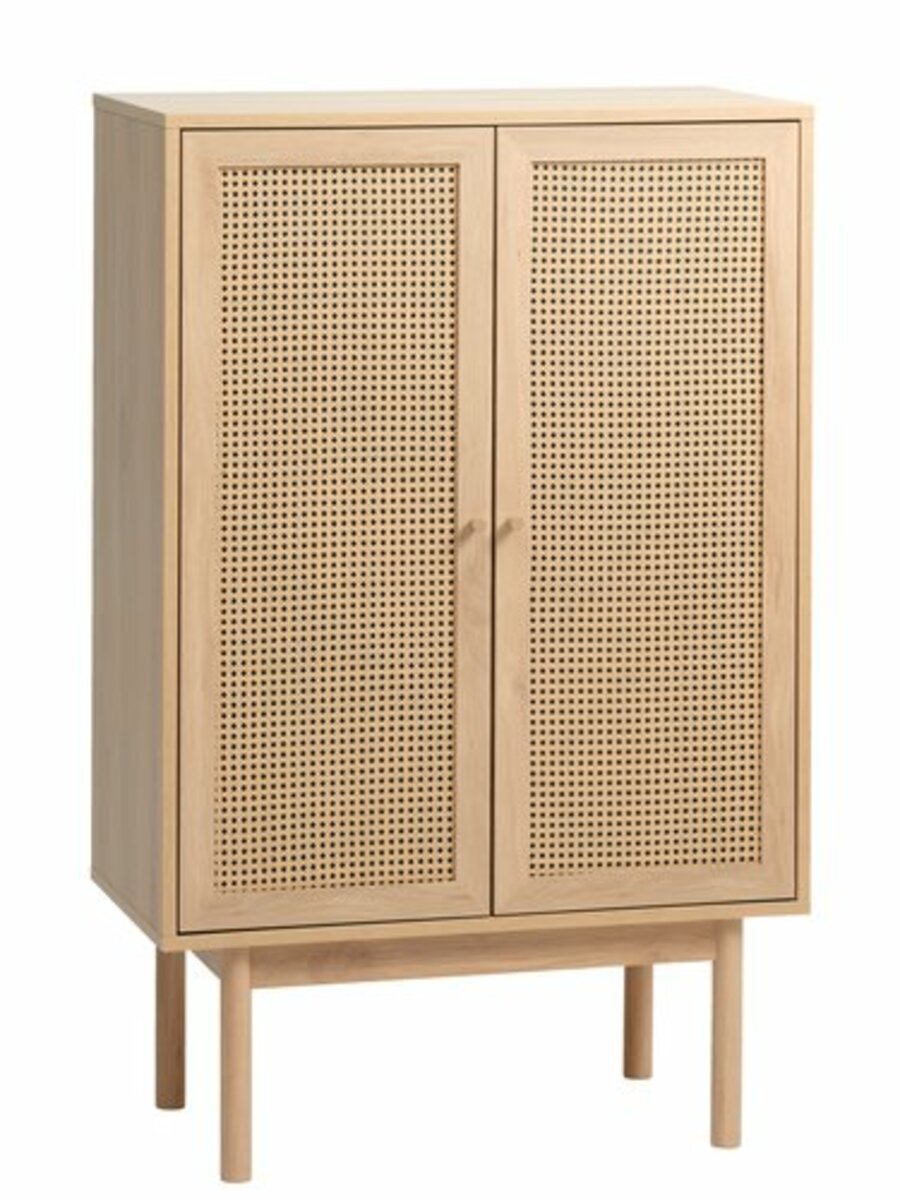 Bild 1 von Schrank HALMSTAD 2 Türen Polyrattan/eichefarben