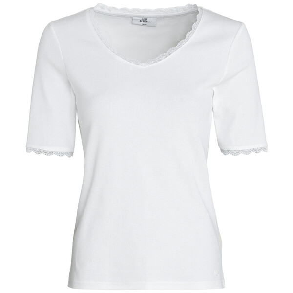 Bild 1 von Damen T-Shirt mit Spitze