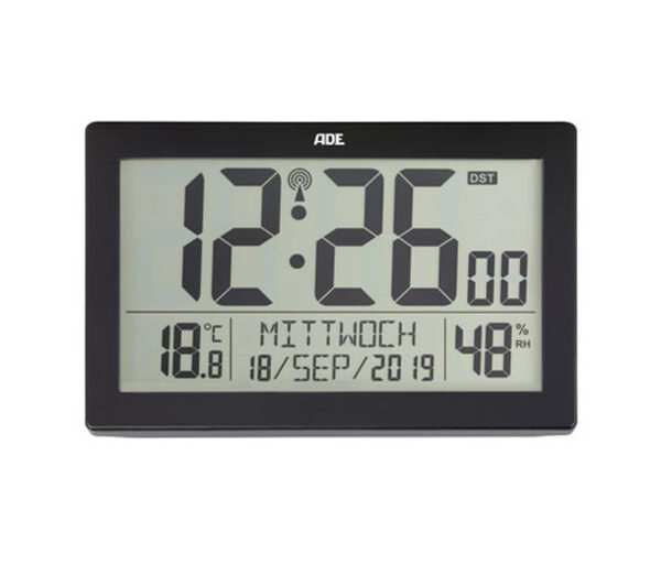 Bild 1 von XL-Funkwanduhr mit Thermometer und Hygrometer