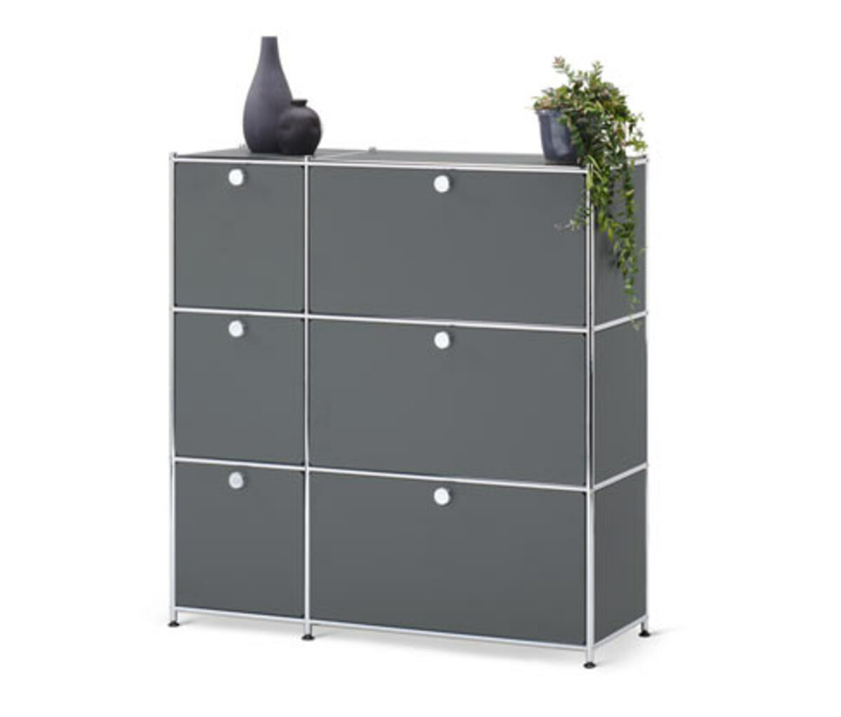 Bild 1 von Kommode »CN3« mit 6 Klappen, grau