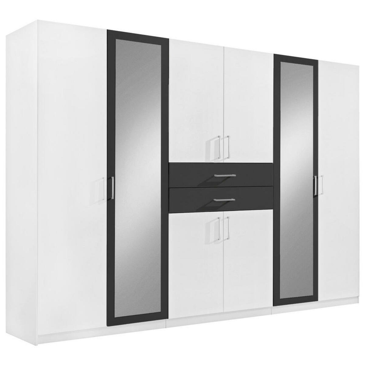 Bild 1 von Drehtürenschrank Diver alpinweiß/ Abs. Graphit 270 cm