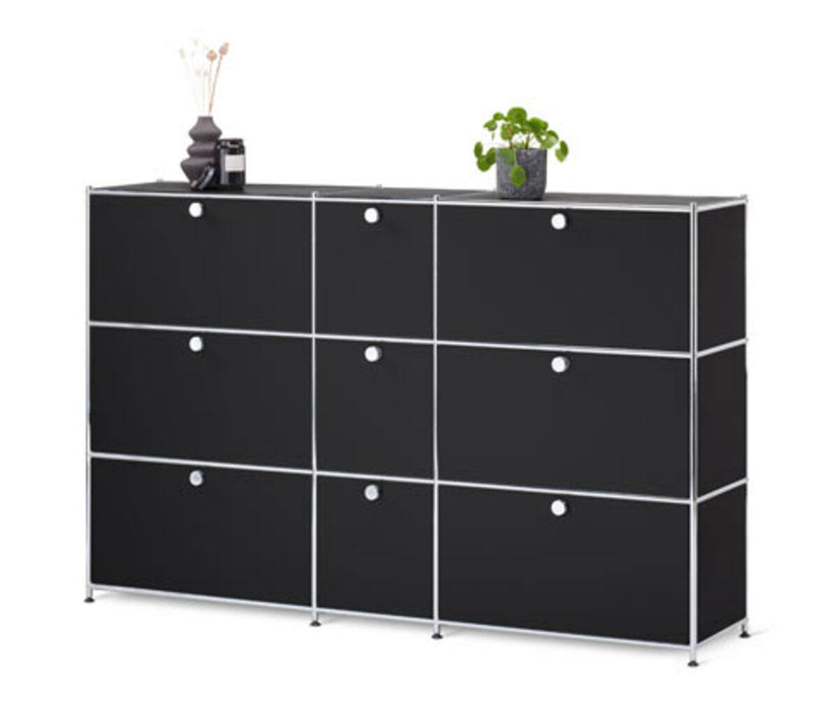 Bild 1 von Kommode »CN3« mit 9 Klappen, schwarz