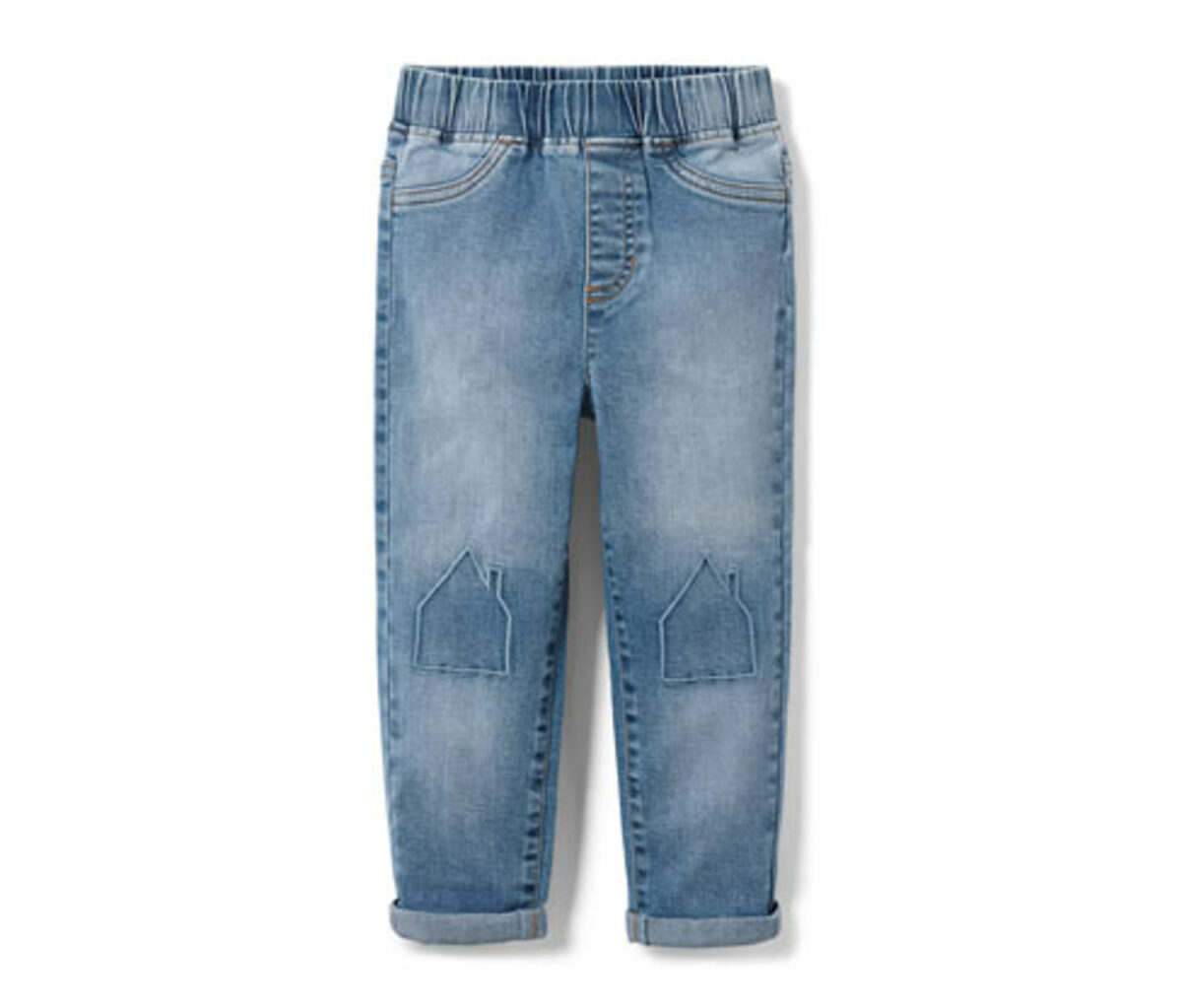 Bild 1 von Kleinkind-Schlupfdenim, mit Häuschen-Stickerei