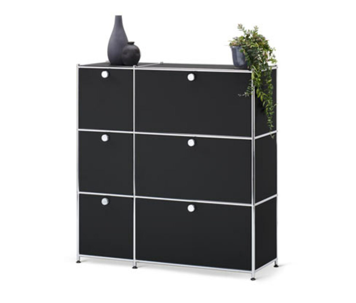 Bild 1 von Kommode »CN3« mit 6 Klappen, schwarz