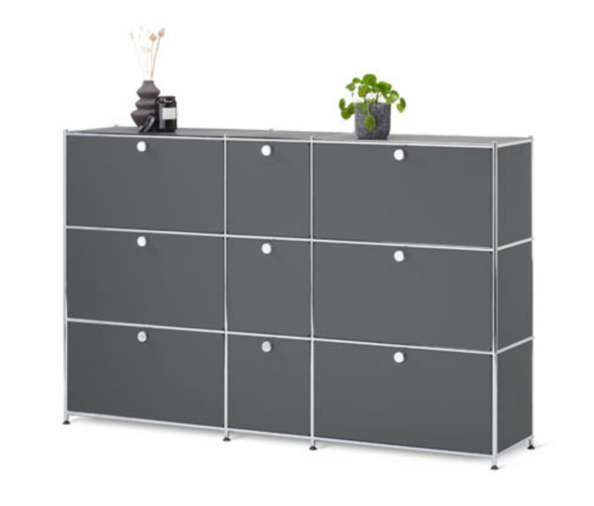 Bild 1 von Kommode »CN3« mit 9 Klappen, grau