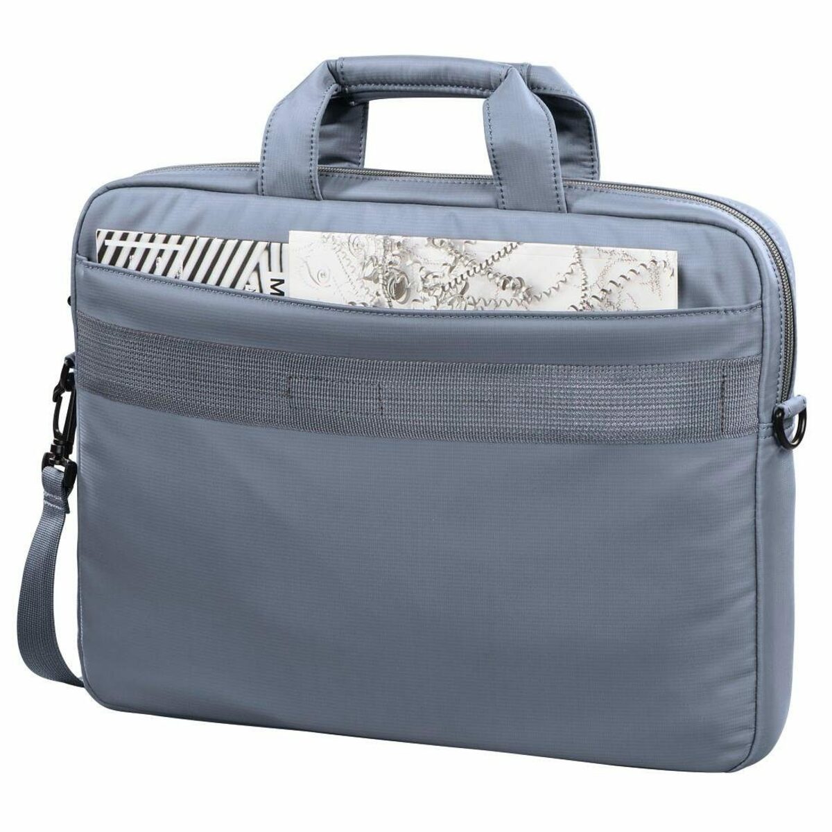 Bild 2 von Hama Laptoptasche Laptop-Tasche "Toronto", bis 40 cm (15,6), Grau/Blau, Notebook-Tasche