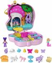 Bild 1 von Polly Pocket Spielwelt Polly Pocket, Einhorn Schatulle, mit Meerjungfrauen-Figur und Zubehör