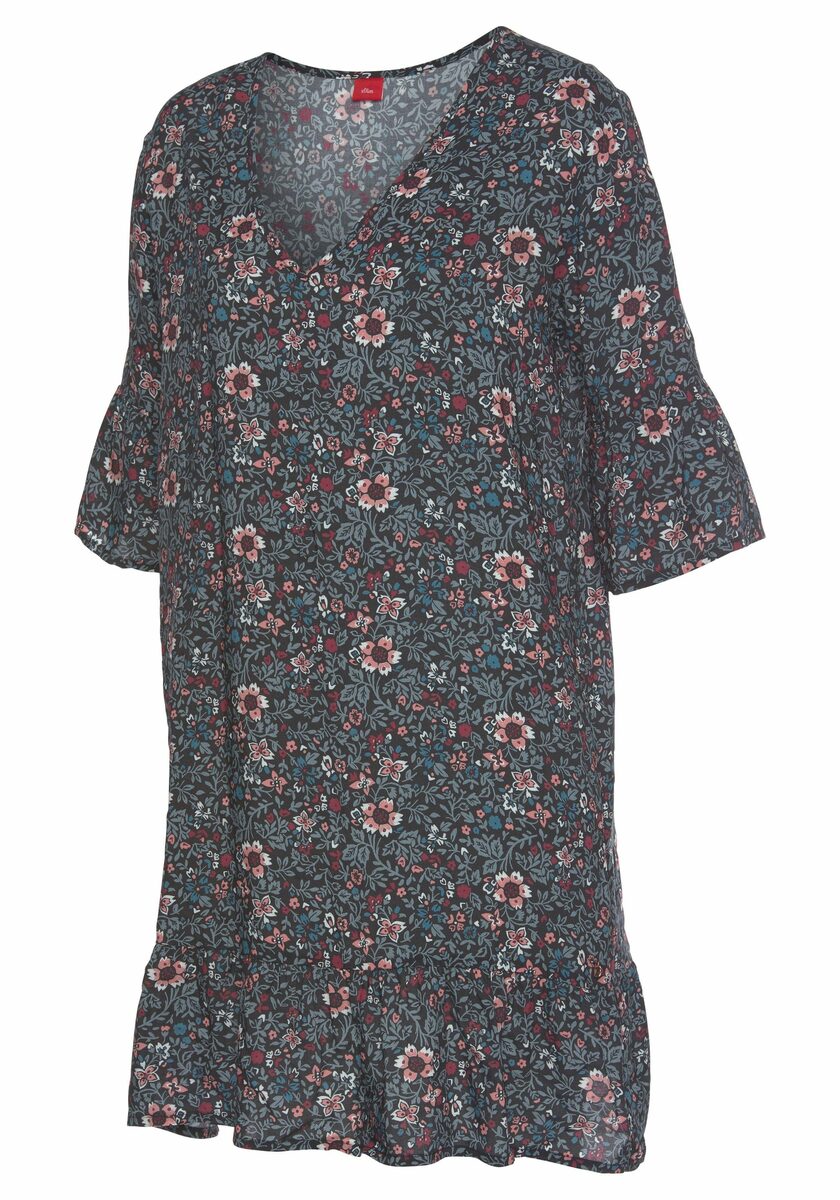 Bild 3 von s.Oliver Nachthemd im Allover-Muster mit Rüschensäumen