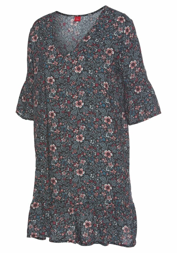 Bild 3 von s.Oliver Nachthemd im Allover-Muster mit Rüschensäumen