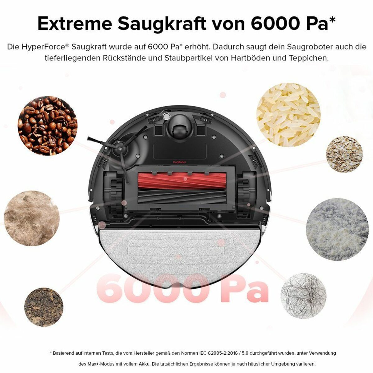 Bild 4 von Roborock Saugroboter S8, 69 W, 6000Pa, DuoRoller-Bürste, VibraRise Wischen, 3D-Mapping, 3D-Strukturiertes Licht, Kindersicherung, APP Control, Upgrade von Roborock S7, VS S7 MaxV