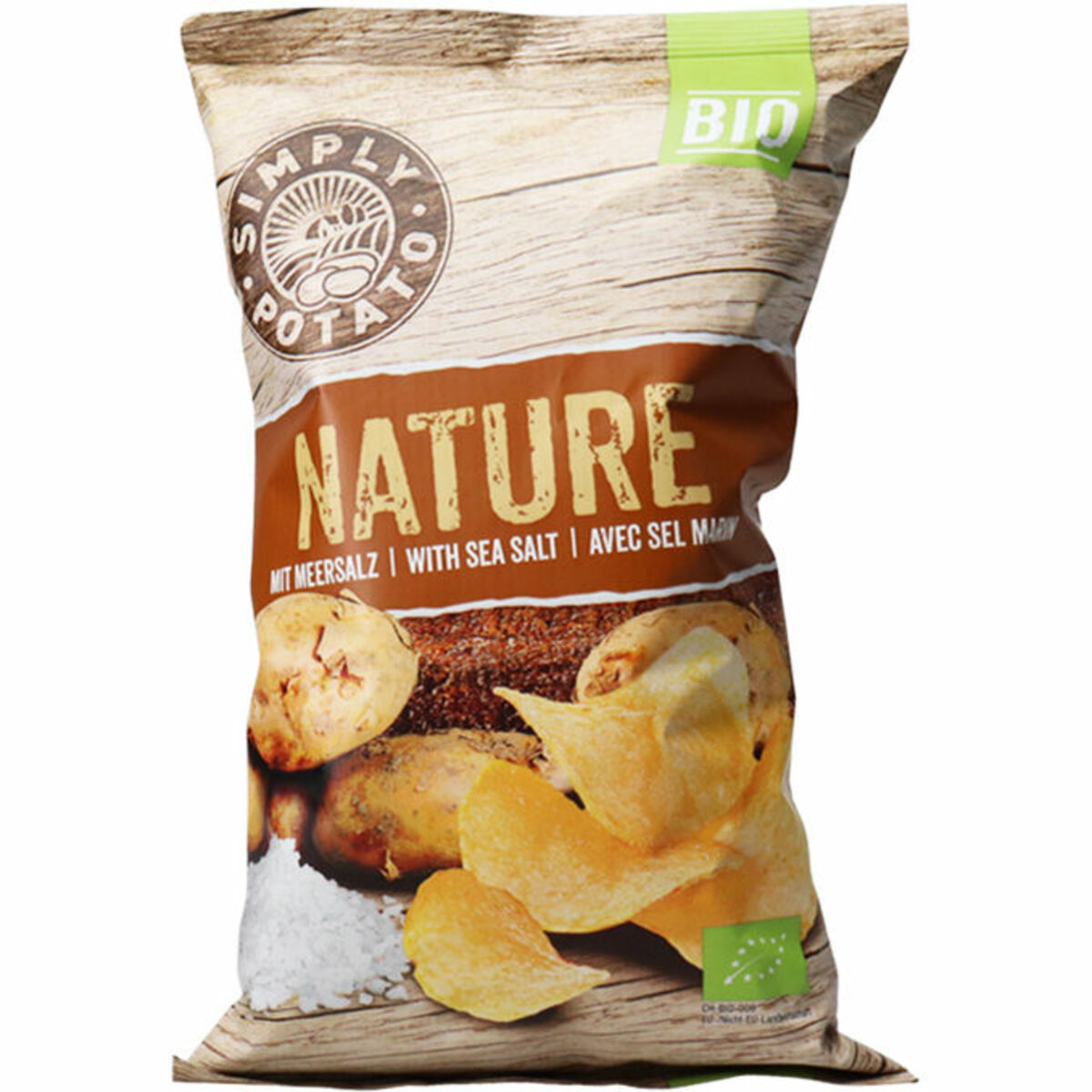 Bild 1 von Simply Potato BIO Chips Nature mit Meersalz