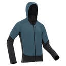 Bild 1 von Fleecejacke Herren Wandern Hybridjacke - MH920 mit Kapuze blau