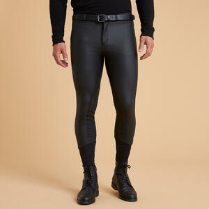 Winter-Reithose Kipwarm wasserabweisend Vollbesatz Full Grip Herren schwarz