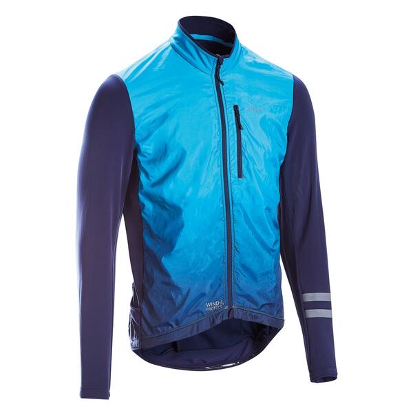 Bild 1 von Fahrradtrikot Rennrad langarm RC 500 Shield Herren blau