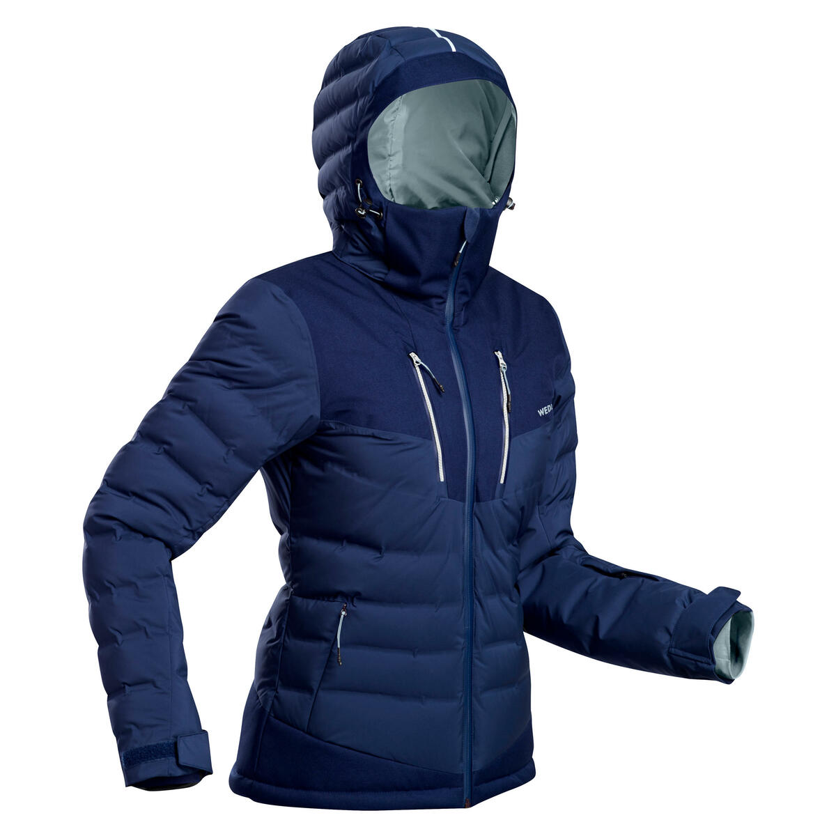 Bild 1 von Skijacke Daunenjacke Damen warm - 900 marineblau