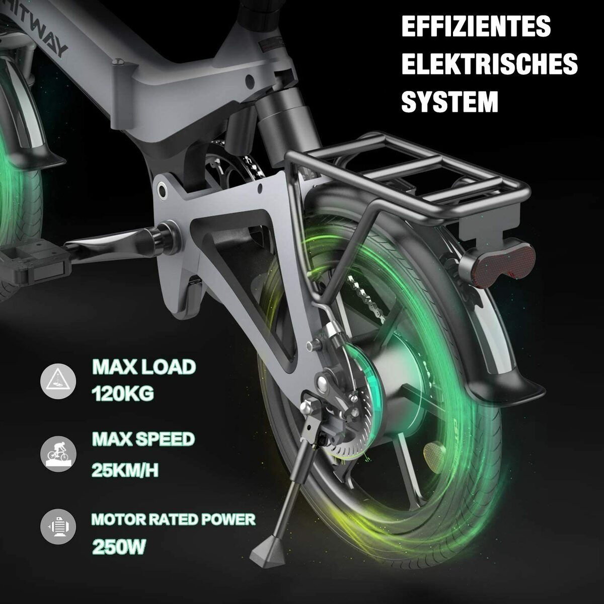 Bild 3 von HITWAY E-Bike, Elektrofahrrad Klapprad Ebike Elektrofahrräder Faltrad